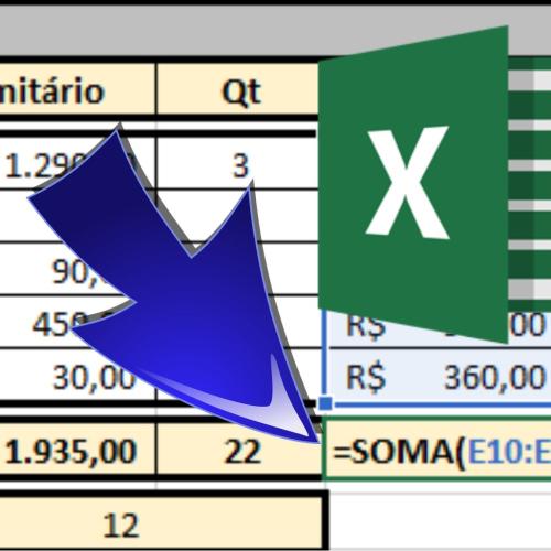 Como Somar Um Intervalo De Células No Excel 0893